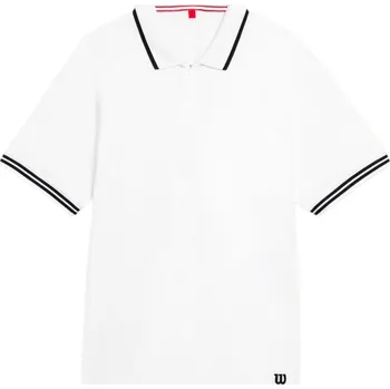 Pánské tričko Pánské tričko Wilson M Players Seamless Polo 2.0 Bright White L