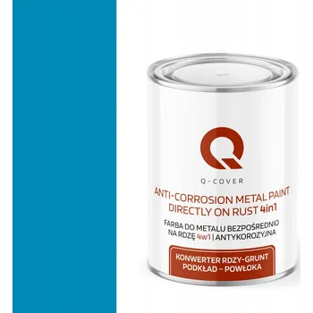 barva na kov BARVA NA KOV NA REZ A HLINÍK 4v1 SVĚTLE MODRÁ RAL 5012 POLOMATNÁ 1L