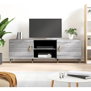 Televizní stolek vidaXL TV skříňka 150 x 30 x 50 cm kompozitní dřevo [829083] Barva: šedá sonoma