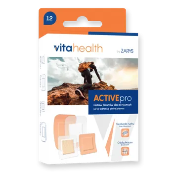 Náplast VitaHealth VitaHealth, ACTIVEpro voděodolné náplasti, 12 ks
