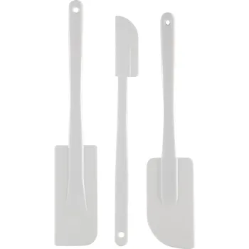 Kuchyňská stěrka ŠPACHTLE STĚRKA kuchyňská na míchání a mazání TĚSTA, sada 3 kusů