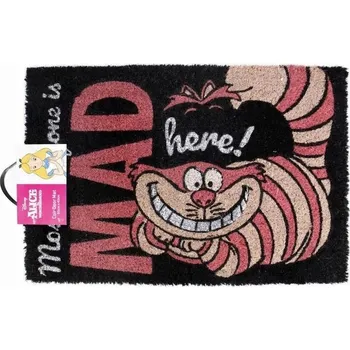 Rohožka Kokosová rohožka ke dveřím Alenka v říši divů (Jsme tu všichni blázni!) 60x