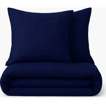 Povlečení Povlečení tmavě modré bavlněné jednobarevné 160x200 mládežnická navy blue
