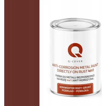 barva na kov BARVA NA KOV PROTI RZI OCEL POZINK 4v1 HNĚDÁ ČERVENÁ RAL 8012 MATNÁ 1L