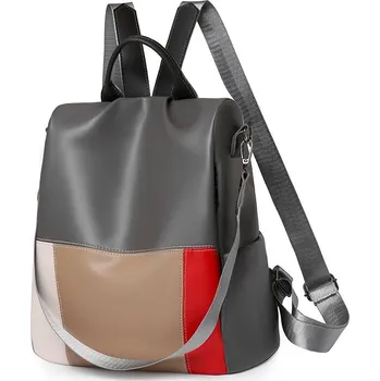 Dámský kožený batoh FLY FF286 Barva: Šedá, Velikost: 32cm x 31cm x 15cm