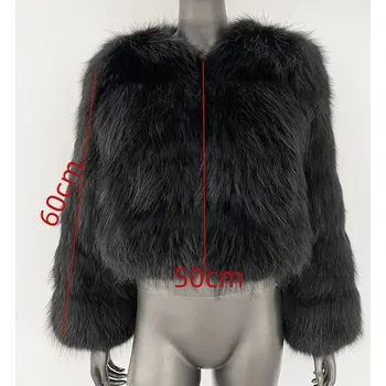 Dámský kožich Luxusní kabát kožich z mývalí kožešiny – kulatý výstřih Velikost: XS, Barva (Varianta): Black Raccoon 4