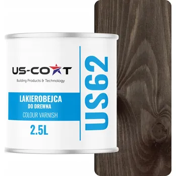 barva a nátěr na dřevo Lazura s voskem US-Coat 2,5 l hnědá satén