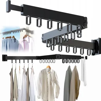 Sušák na prádlo SKLÁDACÍ SUŠÁK NA PRÁDLO NA ZEĎ 120cm