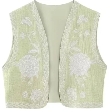 Dámská vesta Dámská vesta s ornamentem Velikost: L, Barva (Varianta): Barevná 4