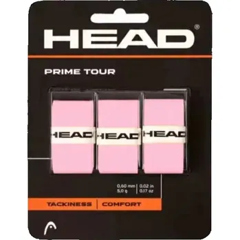 Tenisový míč HEAD Prime Tour komfortní tenisové omotávky 3 ks růžové
