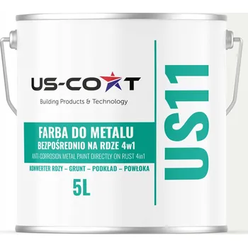 barva na kov Barva na kov US-Coat antikorozní bílá RAL9016 vysoký lesk