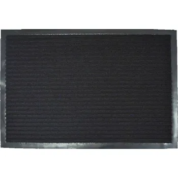 Rohožka Rohož 40x60 cm guma+textil černá pruhovaná s gumovým okrajem