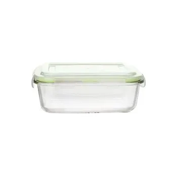 Dóza na potraviny SKLENĚNÁ NÁDOBA NA POTRAVINY FRIGO OBDÉLNÍKOVÁ 1040ML