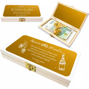 Dárková krabička KRABIČKA NA BANKOVKY, PENÍZE, SVATEBNÍ DÁREK Svatba Svatební Hostina SVATBA , GRAVÍROVÁNÍ