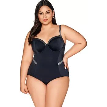 Dámské plavky Dámské jednodílné plavky 63 black - AVA černá 85/D