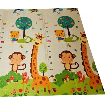 Hrací deka PĚNOVÁ PODLOŽKA XPE FAST_BUY 200x180cm OBOUSTRANNÁ VZDĚLÁVACÍ SKLÁDACÍ