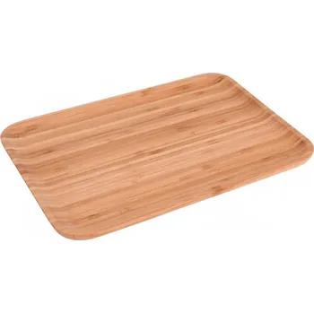 Servírovací tác Excellent Houseware, bambus, 33x23x1,8 cm, hnědý