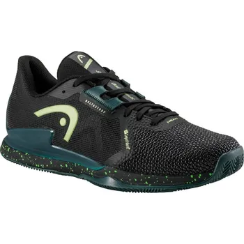 Pánská tenisová obuv Pánská obuv Head Sprint Pro 3.5 SF Clay - black/forest green Černý, Zelený (48,5)