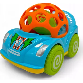 Hračka pro nejmenší Autíčko - senzorická hračka pro děti s chrastítkem