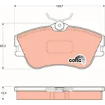 Sada brzdových destiček, kotoučová brzda LUCAS GDB1092