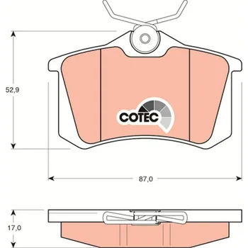 Brzdová destička Sada brzdových destiček, kotoučová brzda LUCAS GDB1330