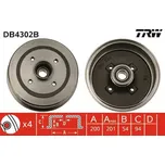 Brzdový buben LUCAS DB4302B