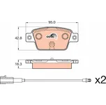 Sada brzdových destiček, kotoučová brzda LUCAS GDB2054
