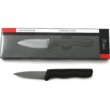 Kuchyňský nůž Nůž kuchyňský keramika 7,6cm černý DOMESTIC