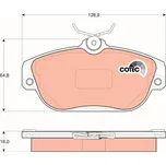 Sada brzdových destiček, kotoučová brzda LUCAS GDB837