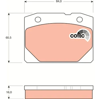 Brzdová destička Sada brzdových destiček, kotoučová brzda LUCAS GDB140