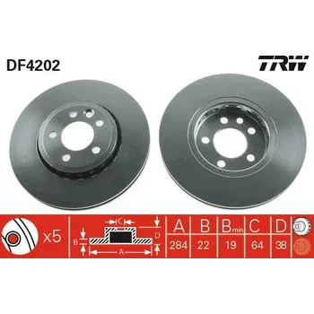 Brzdový kotouč Brzdový kotouč LUCAS DF4202