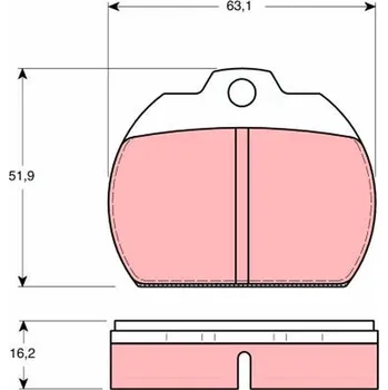 Brzdová destička Sada brzdových destiček, kotoučová brzda LUCAS GDB591