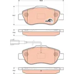 Sada brzdových destiček, kotoučová brzda LUCAS GDB1746