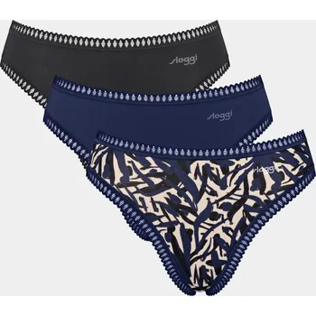 Kalhotky Sloggi klasické kalhotky ve výhodném balení - SLOM008/Arktická noc / M SLO2B013-M008