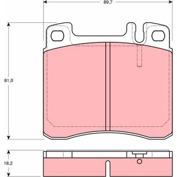 Brzdová destička Sada brzdových destiček, kotoučová brzda LUCAS GDB1122