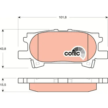 Brzdová destička Sada brzdových destiček, kotoučová brzda LUCAS GDB3339