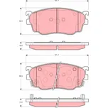Sada brzdových destiček, kotoučová brzda LUCAS GDB3253
