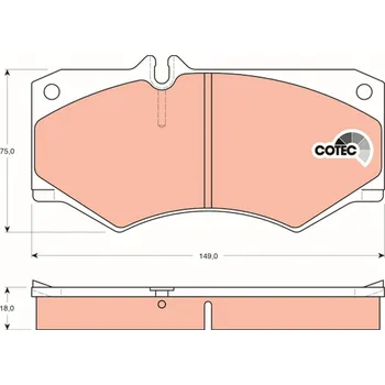 Brzdová destička Sada brzdových destiček, kotoučová brzda LUCAS GDB317