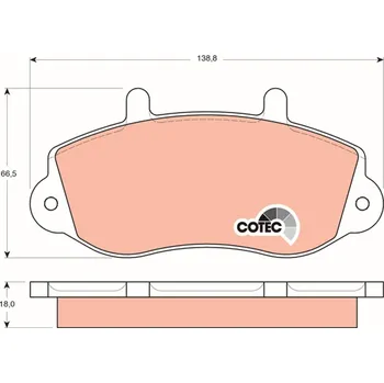 Brzdová destička Sada brzdových destiček, kotoučová brzda LUCAS GDB1380