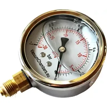 Vakuové čerpadlo VAKUOMETR GLICERIN SPODNÍ NAPOJENÍ 1/4