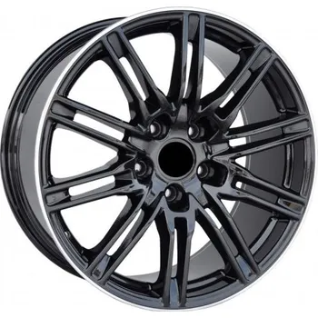 Alu kolo Alu kola Racing Line BY476, 21x10 5x130 ET50, černá + leštěný límec (zátěžová)