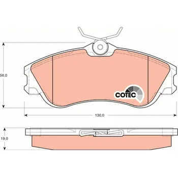 Brzdová destička Sada brzdových destiček, kotoučová brzda LUCAS GDB1295