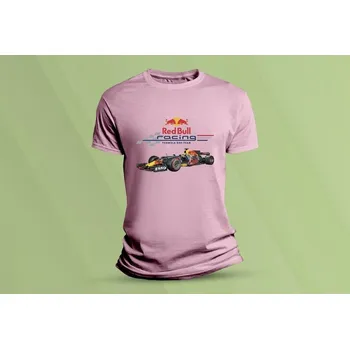 Dětské bavlněné tričko Red Bull racing F1. Růžová velikost 104 (3-4 roky)