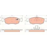 Sada brzdových destiček, kotoučová brzda LUCAS GDB1588