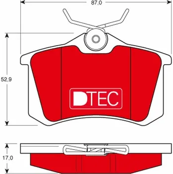 Brzdová destička Sada brzdových destiček, kotoučová brzda LUCAS GDB1330DTE