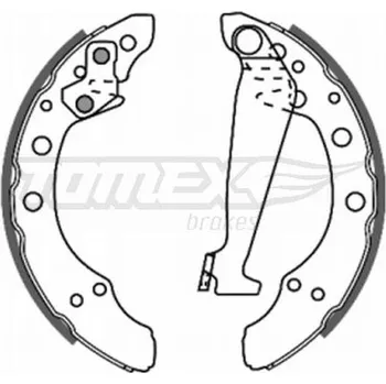 Brzdová čelist Sada brzdových čelistí TOMEX TX 20-86