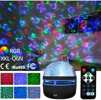 Noční světlo LED noční světlo | projekční lampa | USB lampa - Vodní vlnky