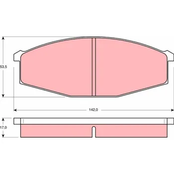 Brzdová destička Sada brzdových destiček, kotoučová brzda LUCAS GDB251