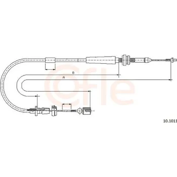 Plynové lanko Lanko plynu COFLE 92.10.1011