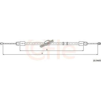 Lanko parkovací brzdy Tažné lanko, parkovací brzda COFLE 92.10.9445
